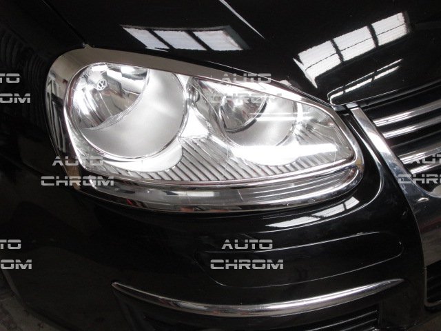 Chrom rmeky pednch svtel Volkswagen Golf 5 Hatchback - Kliknutm na obrzek zavete