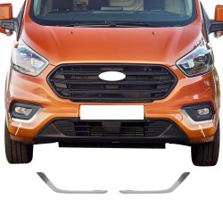 Chrom lišty předních mlhových světel Ford Tourneo Custom 2018-