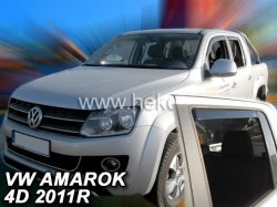 Deflektory oken - ofuky Volkswagen Amarok 2016- pedn +zadn