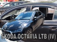 Deflektory oken - ofuky koda Octavia IV Sedan pedn + zadn